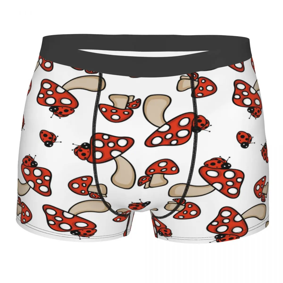 

Boxer Men Underpants Mushroom And Ladybug Men's Panties Shorts Breathable Mens Underwear Briefs Sexy Boxers