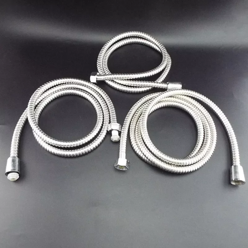 

Shower Hose Tube 1.2m/1.5/2m Long for home Bathroom Shower Water Hose Extension Plumbing Pipe Pulling Stainless Steel