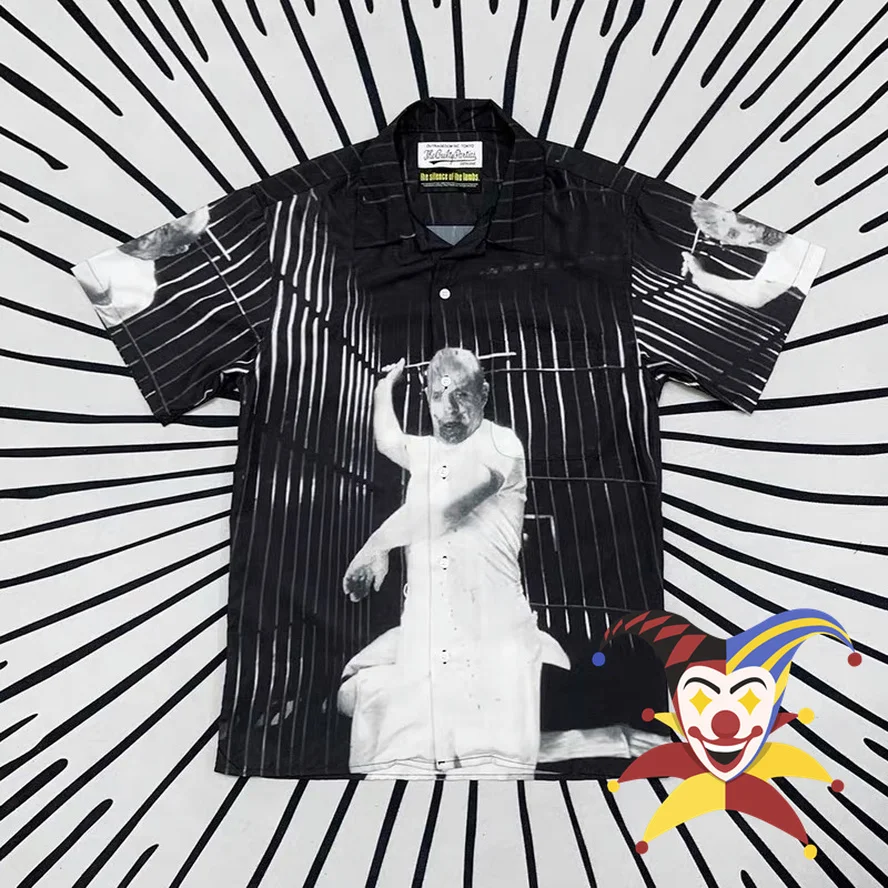 

WACKO MARIA Shirt Men Women 1:1 High-Quality Movie Printing Hawaii WACKO MARIA Shirt Tees