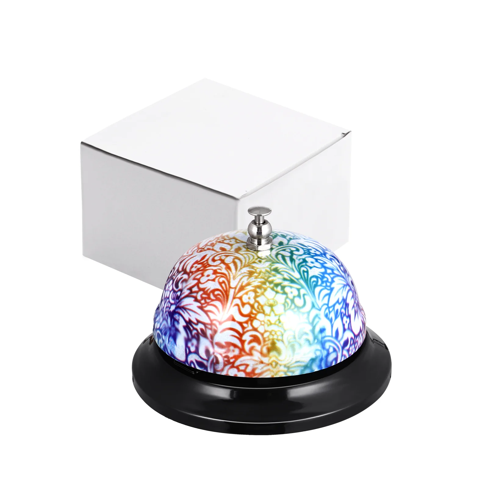 

Customer Service Bell Call Bell Floral Desktop Tea Dinner Bell for Hotels/ Schools/ Restaurants/ Reception Areas/ Hospitals/