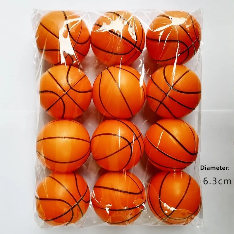 

6.3cm Anti Stress Ball Relief Soccer Football Basketball Baseball Tennis Soft Foam Rubber Squeeze Ball Toys for Kids 12pcs/set