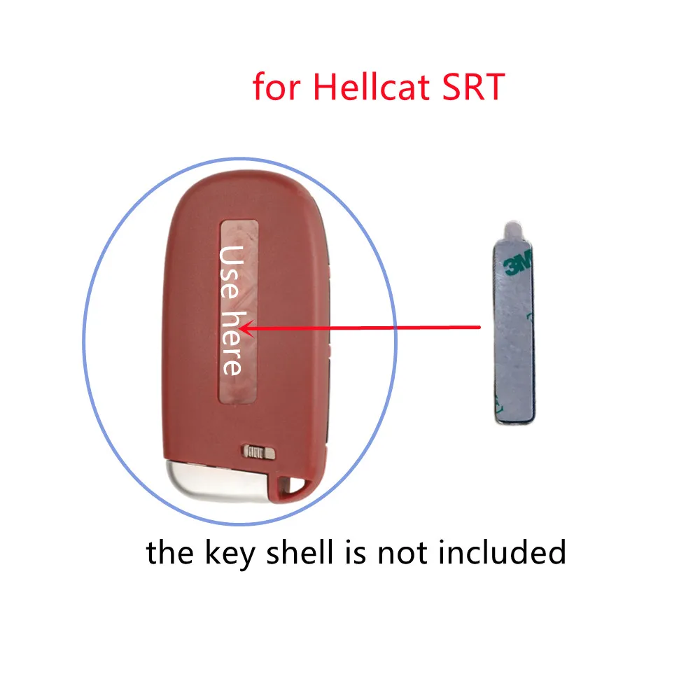 2pcs/lot DIY Sticker for Hellcat SRT Car Badges 38.8*8MM Aluminum  Car Accessories For Key LOGO