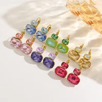 CARLIDANA серьги и кольца из нержавеющей стали с золотым покрытием