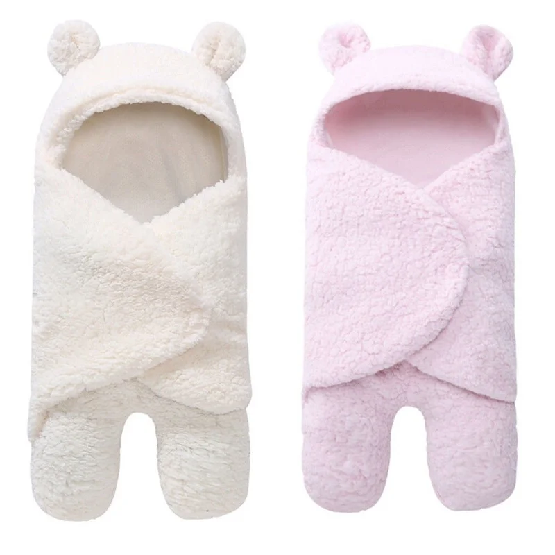 

Soft Newborn Baby Wrap Blankets Baby Sleeping Bag Envelope for Newborn Sleepsack 100% Cotton Thicken Cocoon for Baby 0-6 Months
