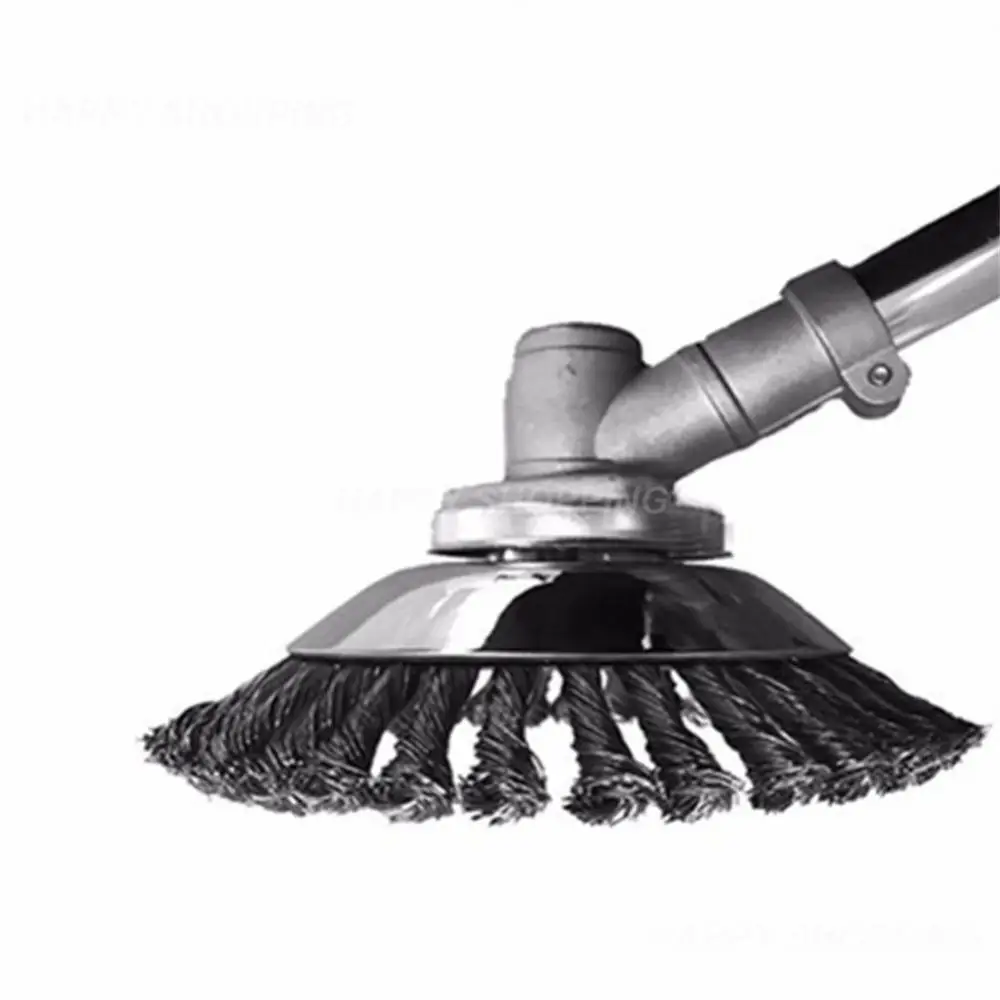 

Steel Wire 110/115/125/150mm Trimmer Steel Wire Wheel Weed Brush Lawn Mower Garden Tools Head Weed Brush 6/8 Inch Lawnmower