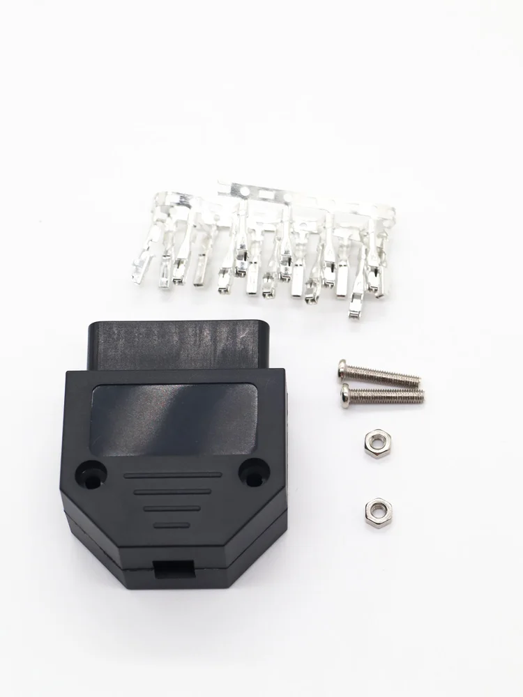 Universal OBD 2 OBD2 16Pin Female Connector J1962F Plug Adapter With Enclosure For South Korea 5pcs | Diagnostic Tools