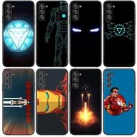 marvel iron man phone cover hull for samsung galaxy s6 s7 s8 s9 s10e s20 s21 s5 s30 plus s20 fe 5g lite ultra edge