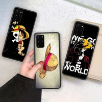 one piece ace anime phone case soft for samsung galaxy note20 ultra 7 8 9 10 plus lite m21 m31s m30s m51 cover