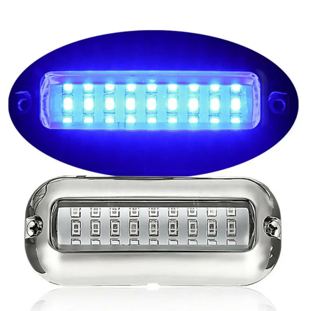 

Компактный большой синий светодиодный подводный светильник 3,5 Вт, светодиодная лампа из нержавеющей стали, удобная для морского транспорта