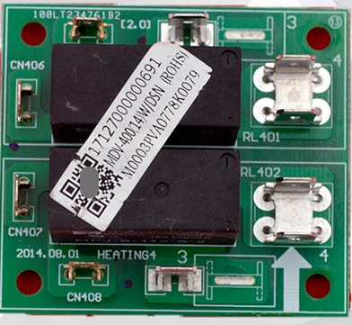 

Плата реле кондиционирования воздуха, фотография вентилятора (14) с фотоэлементом. D.2 подходит для Midea V4 multi line