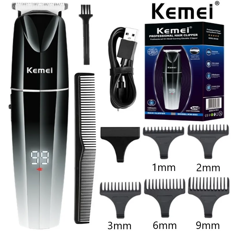 Kemei оригинальные электрические беспроводные машинки для стрижки волос