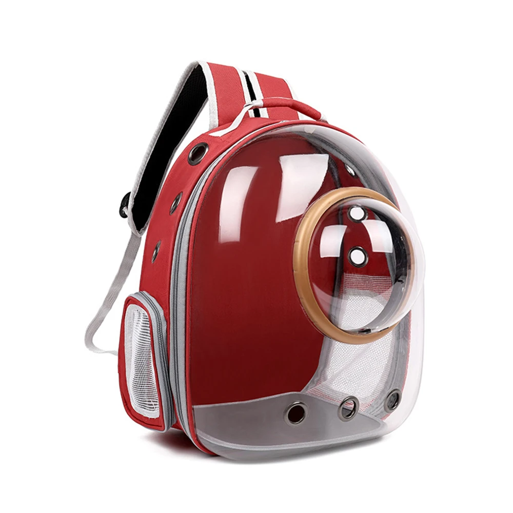Dog Cat Bag Outdoor Pet Backpack Breathable Portable Travel Transparent
