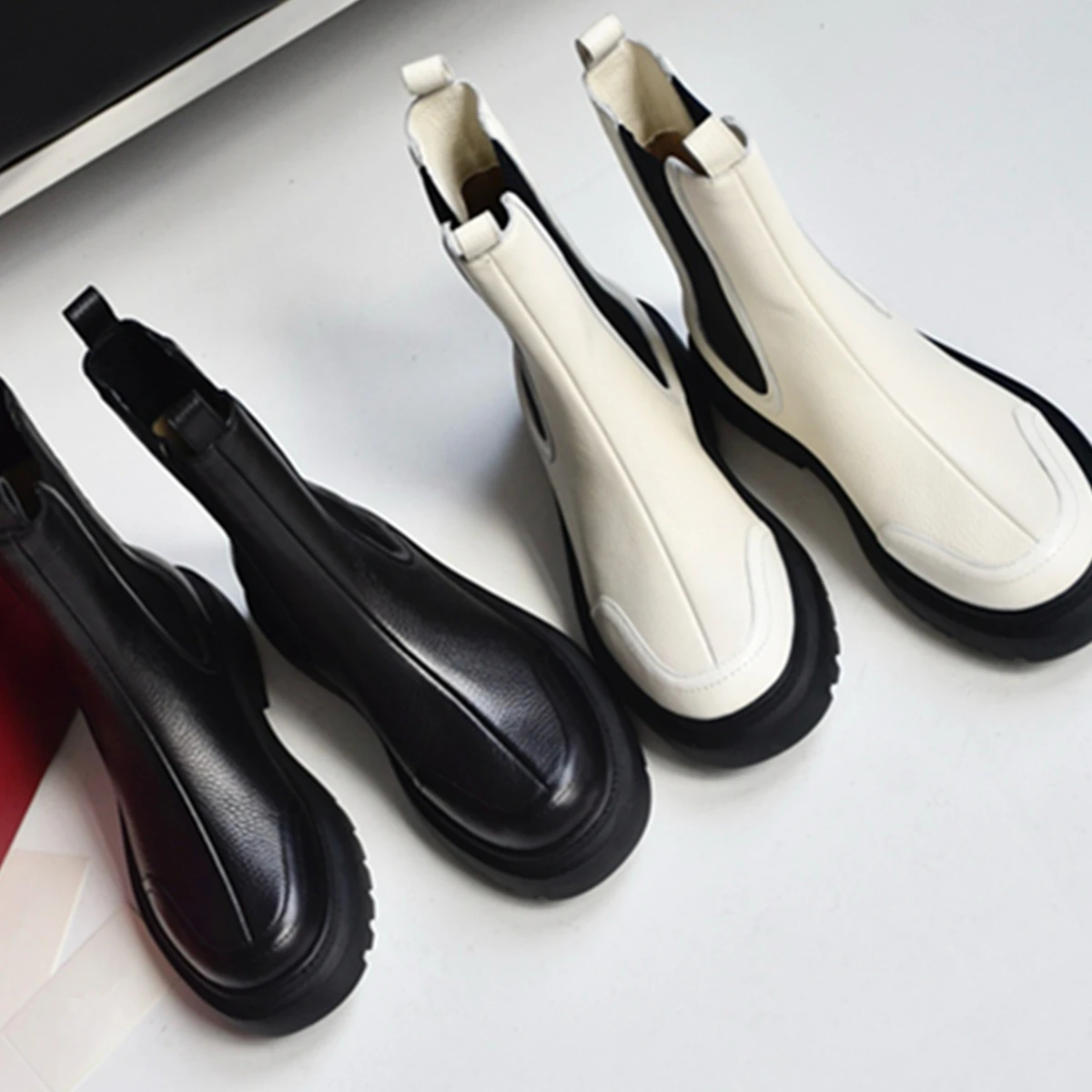 Jenny &amp Dave британские винтажные кожаные ботинки челси модные ботильоны для