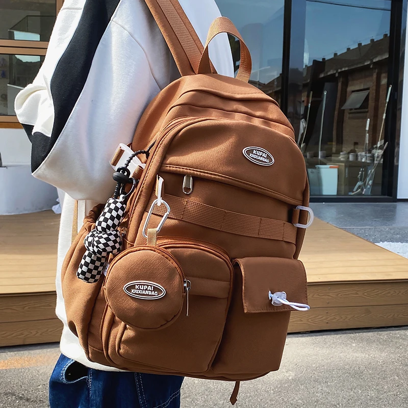 

Женский школьный рюкзак для девочек-подростков, Молодежный Водонепроницаемый ранец с несколькими карманами для мальчиков и женщин, 2022
