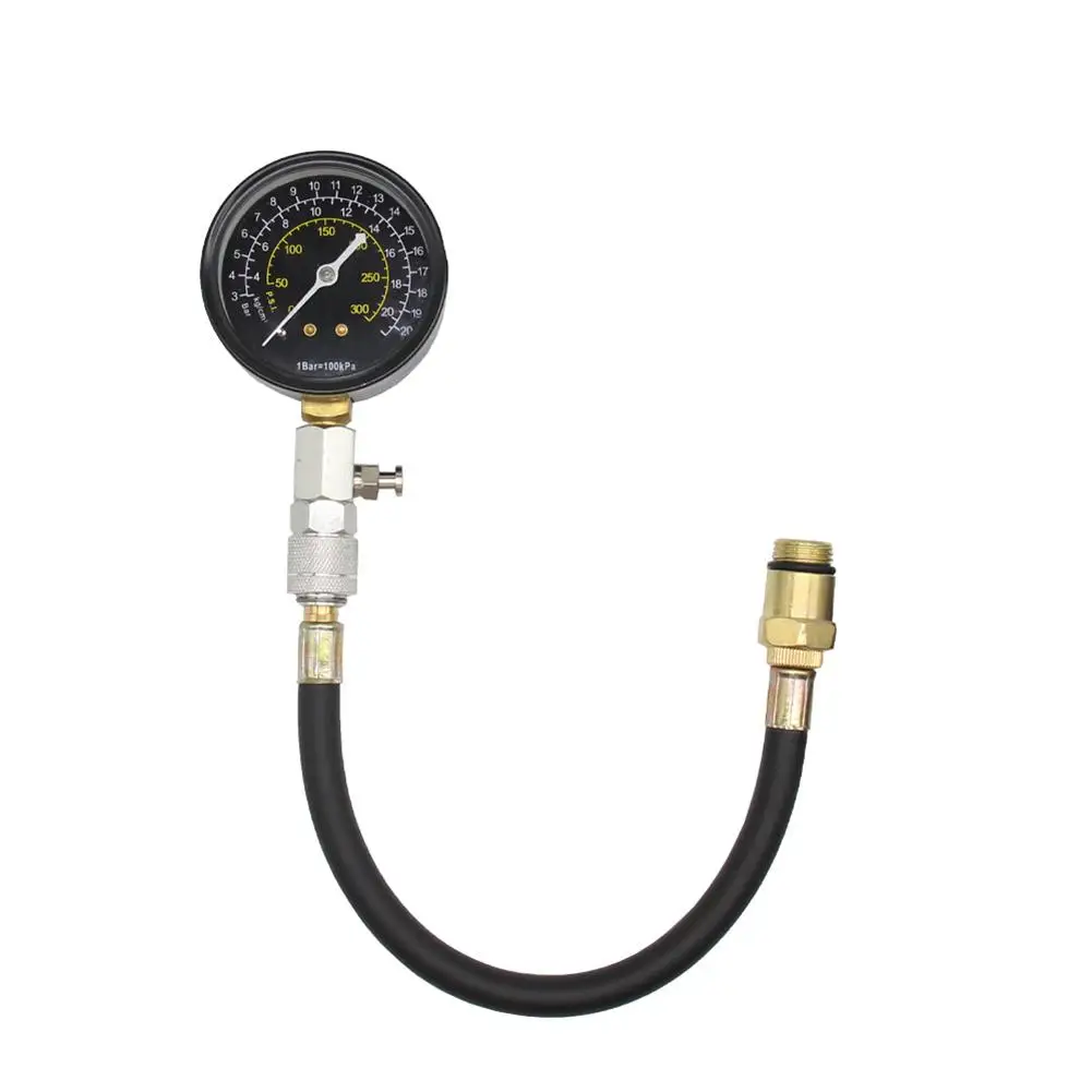 

Engine Cylinder Compression Tester Testing Gauge Auto Check Test Repair Tool Kit 0-300 Psi Pressure Gauge Car Repair Tools
