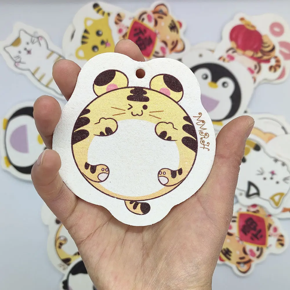 Антипригарная мультяшная хлопковая Губка из древесной целлюлозы компрессионное