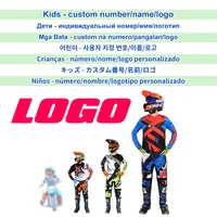 Motocross Jersey Pants children's Motorcycle Youth racing suit Kids 10/11/12/13/14/15 years old custom name number LOGO printing