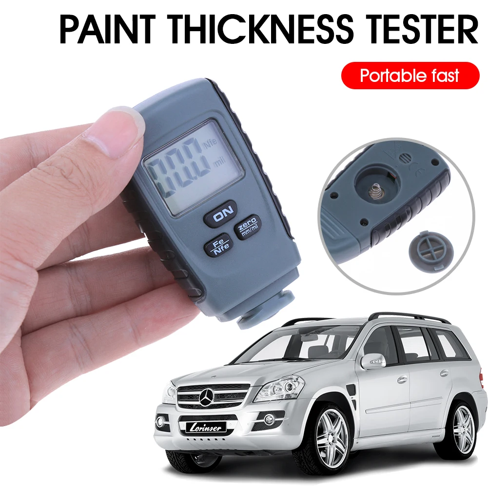

RM660 Paint Coating Thickness Gauge Mini Digital Tester Meter Iron/Aluminum Car Paint Thickness Tester Auto Calibration Data