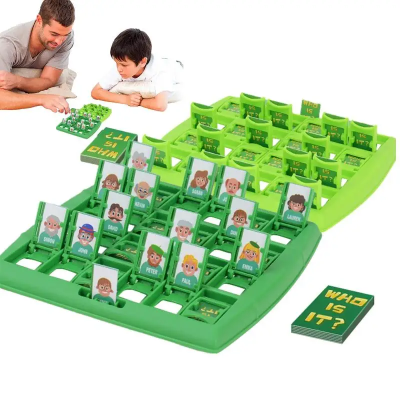 

Original Guessing Game Family Guessing Game Board Games Preschool Game 96Pcs Parent-Child Interaction Funny Logical Reasoning