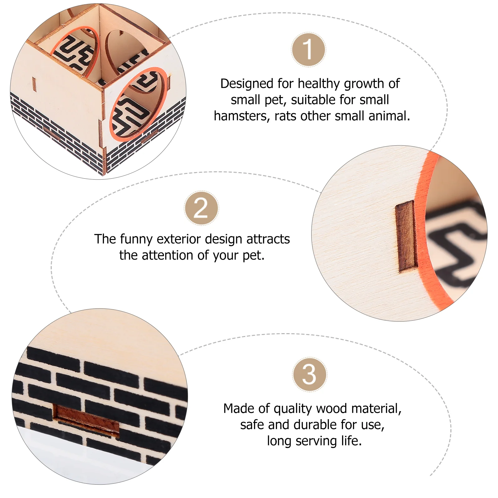 Игрушка для хомяка мыши лабиринт деревянные туннельные пазлы подкладка кровати