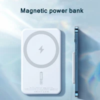 5000mah portable 11 magnetic wireless power bank for iphone 13 12 pro max 12mini 18w fast charger mobile phone external battery