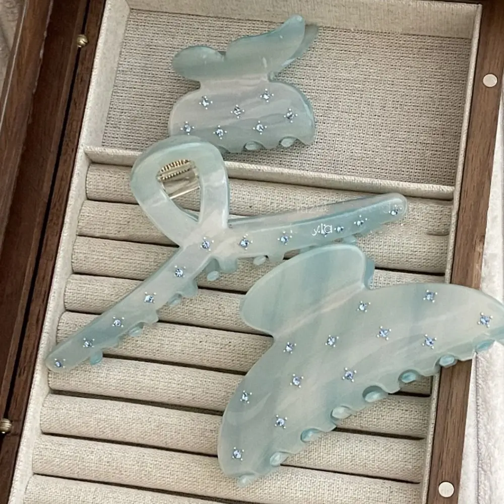 

Elegant Acetic Acid Hair Clip Women Bowknot Butterfly Large Grab Clip Geometric Shape Headwear Female Hair Accessories