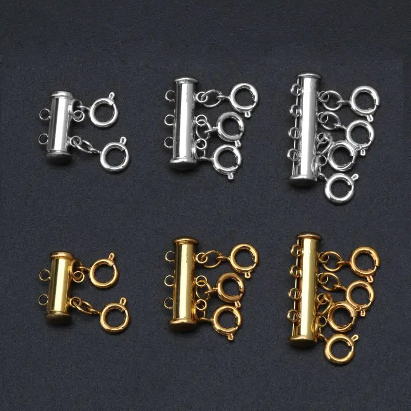 4XBE многожильные застежки с карабином многослойная застежка для ожерелья