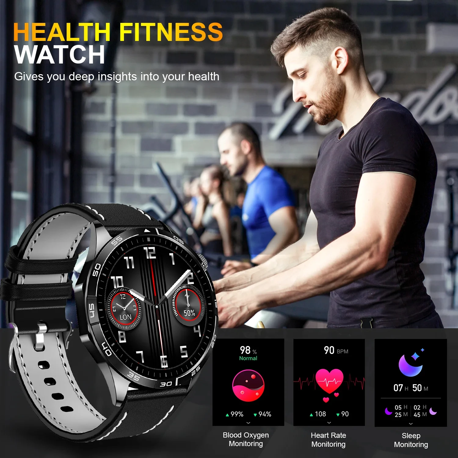 Смарт-часы для Android IOS ECG мужские часы 4 Pro AMOLED HD экран Bluetooth звонки GPS фитнес-трекер +