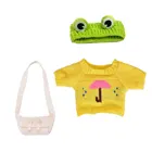 1 комплект изысканный костюм одежды мягкий вязаный свитер DIY аксессуары для 30 см кавайная желтая утка Lalafanfan плюшевые игрушки мягкие куклы