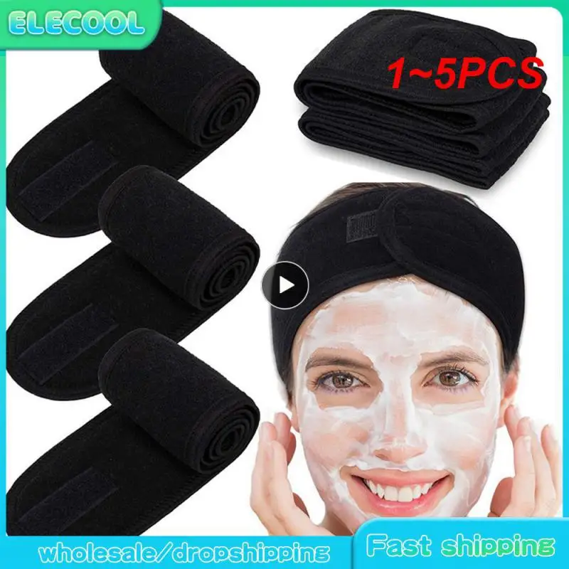 

1-5 шт., мягкая регулируемая повязка на голову для волос