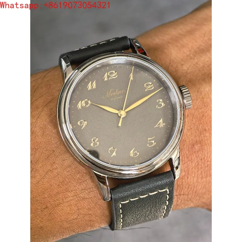 Фото Механические часы Great Qin Empire Natural Fritillary с ручным заводом, мужские, с сапфировым стеклом, водонепроницаемые №2