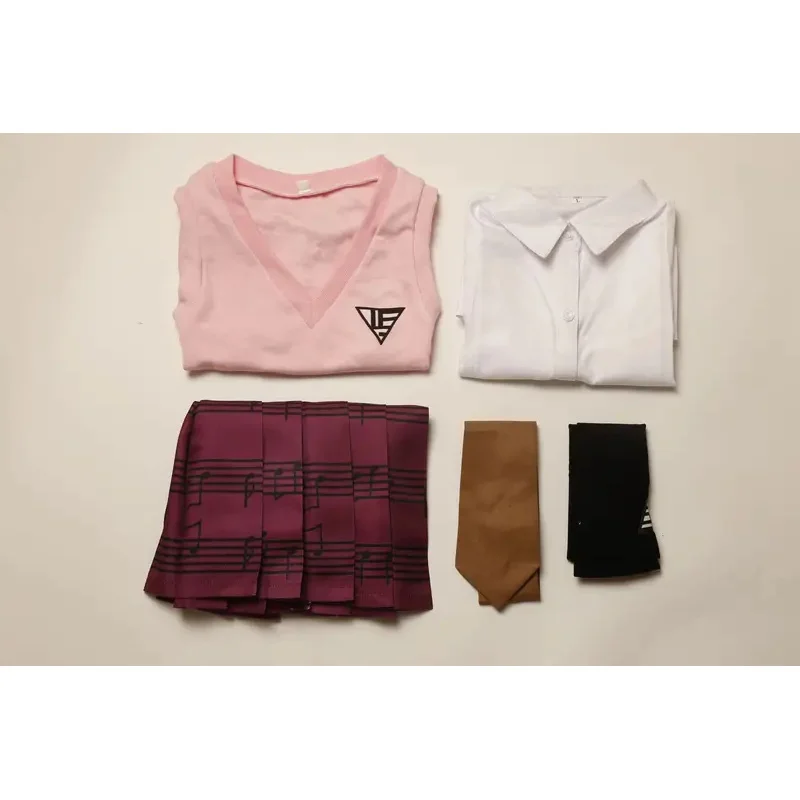 Высококачественный комплект униформы аниме Danganronpa Kaede Akamatsu костюмы для косплея