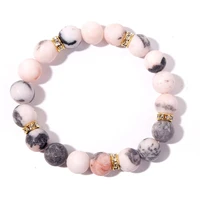 1pc moonstone bead bracelet ladies white turquoise bracelet shiny prayer healing couple bracelet women jewelry gifts