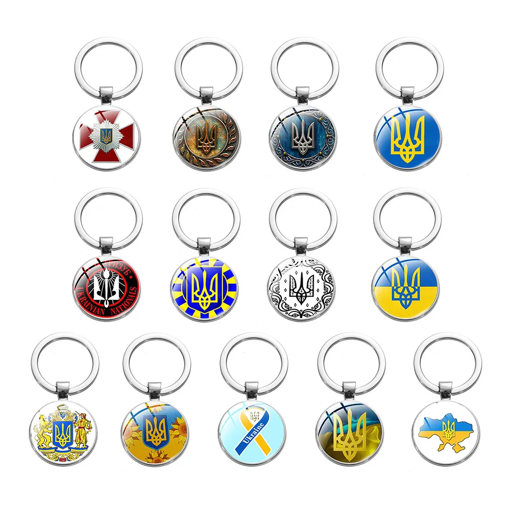

Ukraine Keychain Ornaments Handmade Ukrainian Charm Key Rings Badge Bag Car Decoration Pendants Keychains Trinkets Accessories