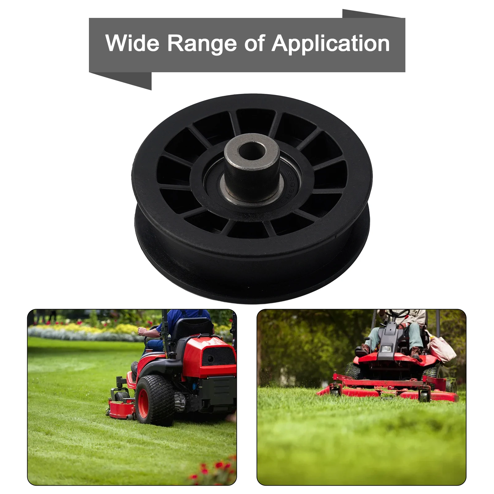 

Accessories Lawn Mower Part For Husqvarna For Poulan Lawn Tractor 1 Pcs 194327 532194327 Black Flat Idler Pulley