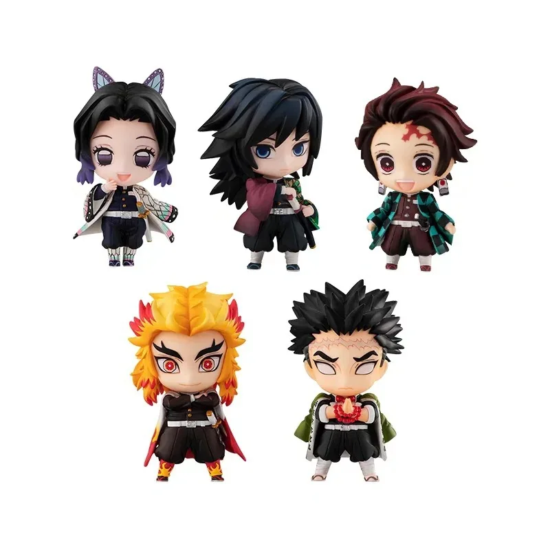 

Anime Demon Slayer Kanroji Mitsuri 5pcs/set PVC Action Figure Model Toys 6cm