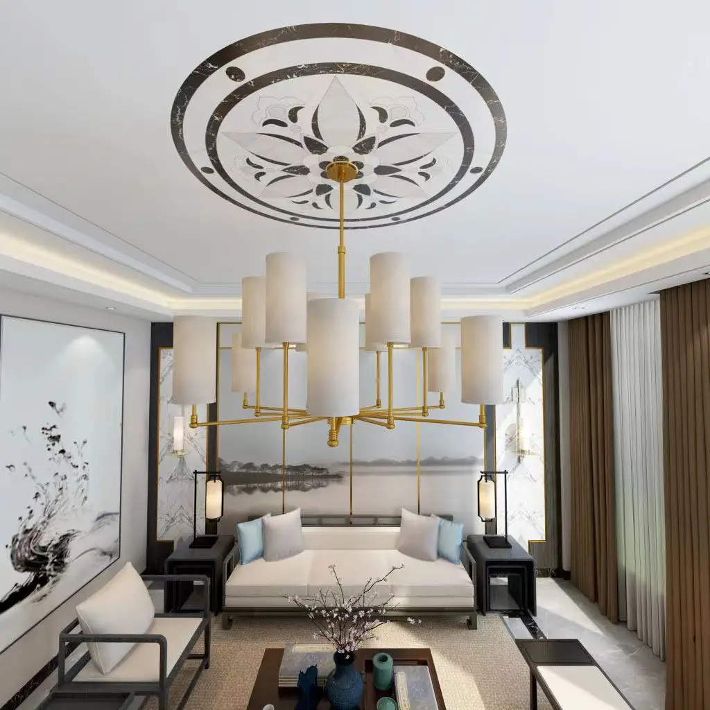 Дешево Декоративная Потолочная паркетная потолочная лампа, декоративная наклейка для стен самоклеящиеся обои, круглая наклейка на потолок Pаспродажа Декоративная Потолочная паркетная потолочная лампа, декоративная наклейка для стен самоклеящиеся обои, круглая наклейка на потолок