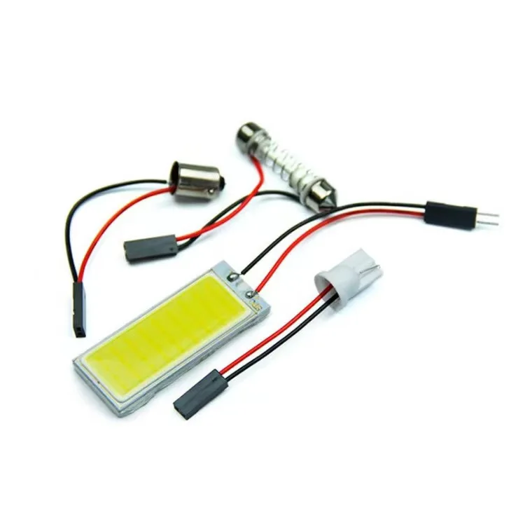 

Комплект Из 4 Светодиодных Ламп COB Festoon T10 BA9s C5W 31мм 36мм 39мм 41мм Для Освещения Салона Автомобиля