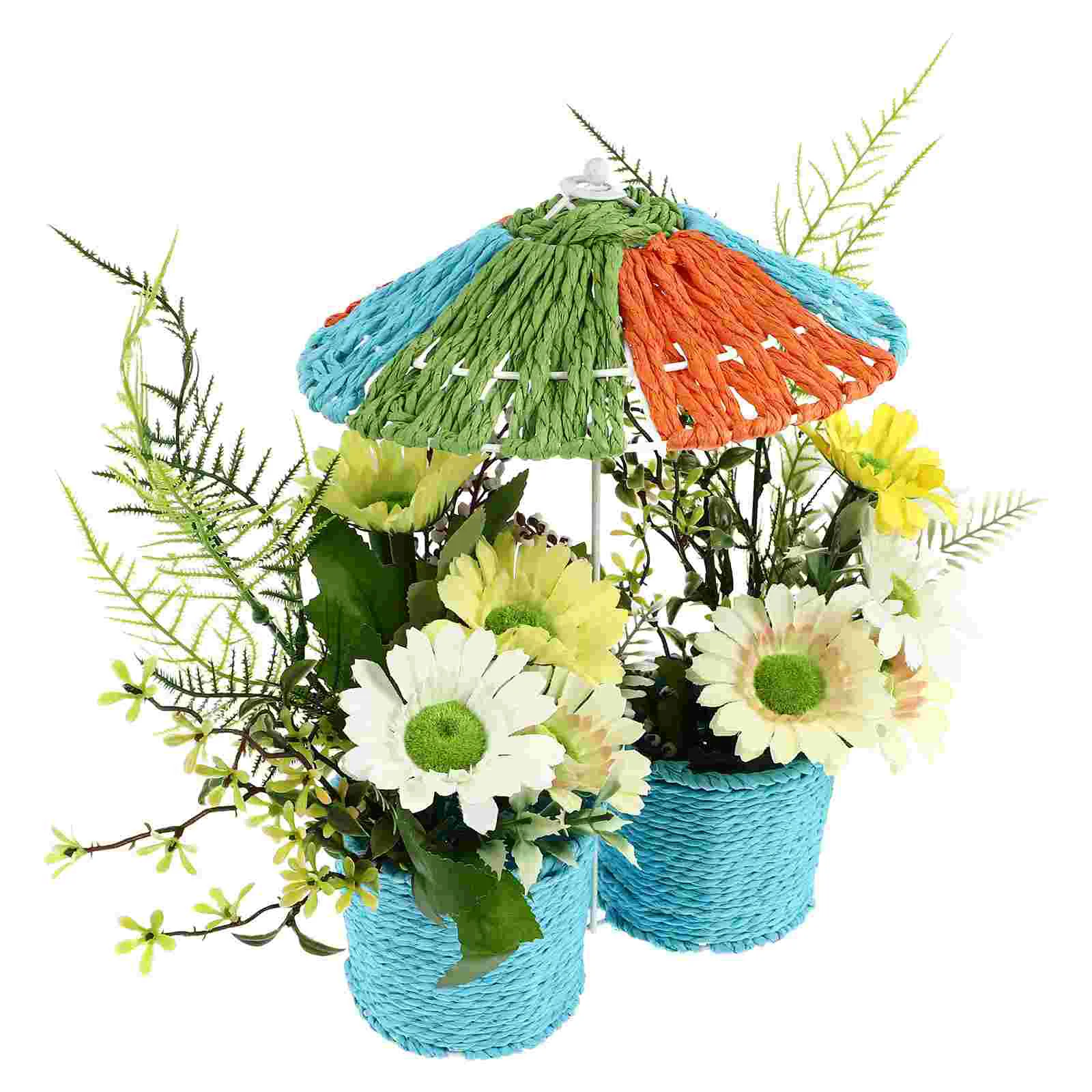 

Creative Easter Adorn Festival Party Decor Artificial Flower Potted Ornament