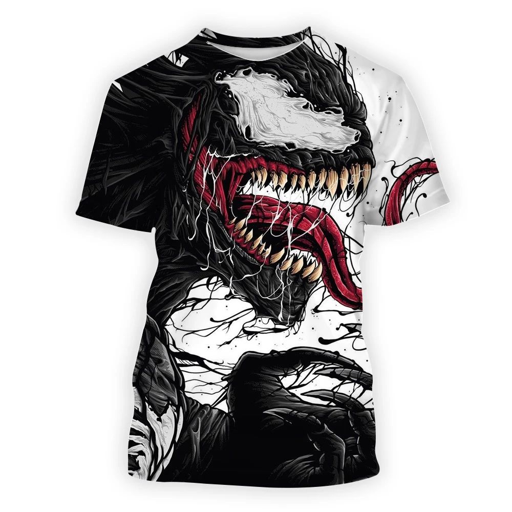 

Мужская футболка с рисунком Марвел Мститель venom 3d, Футболки унисекс, повседневная крутая футболка с коротким рукавом в стиле хип-хоп, Мужско...