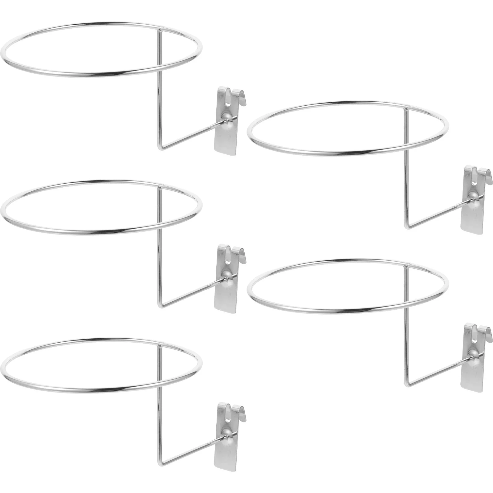 

5pcs Wire Grid Panels Plain Cowboy Hat Hat Holder Basketball Football Holder Rack for Shop