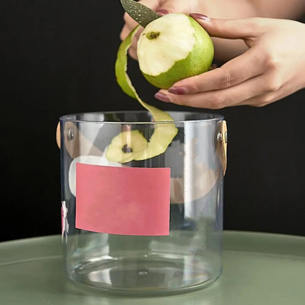 

Opening Design Flower Basket Durable Space-saving Light Luxury Handheld Basket Handle Wide Opening for Snacks Fruits Wine Pot