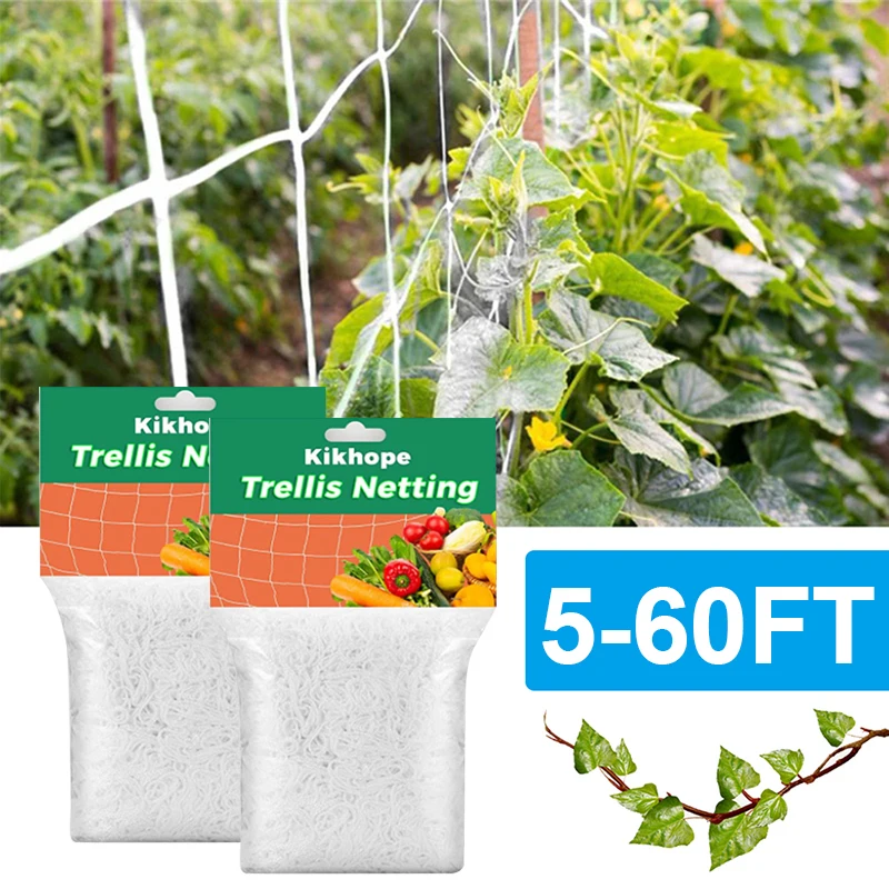 

Gardening Plant Trellis Netting Heavy-Duty Polyester Flowers Vegetables Vine Climbing Net Support Holder Home Garden Accessories