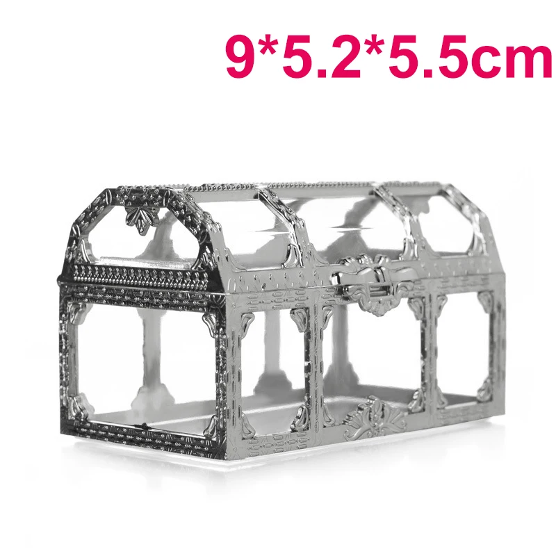 

Пластиковые прозрачные шкатулки для украшений в стиле ретро, органайзер, винтажная шкатулка для украшений с пиратским сокровищами, кристаллами, сережек, драгоценных камней, витрина для ювелирных изделий, для путешествий