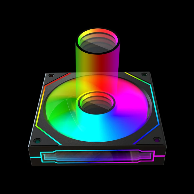 Вентилятор шасси компьютера Power Train Prism 6 PRO 12 см тихий охлаждающий вентилятор для