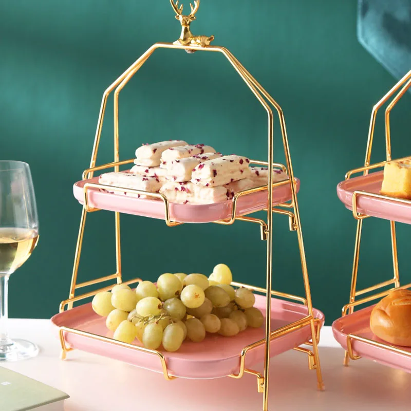 

Подставка для торта с золотыми фруктами, кондитерские инструменты для конфет, дизайнерские пончики Аксессуары для выпечки, кухонные гаджет...