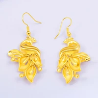 phoenix earrings women fashionable chinese style jewelry gold plated personality fashion stud give girlfriend exquisite gift
