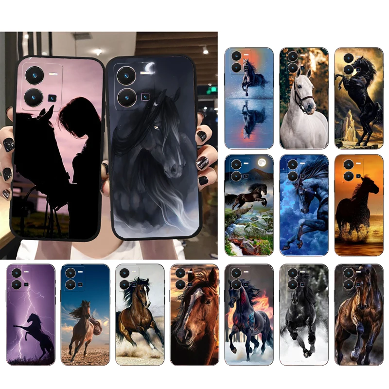 

Horse Phone Case for VIVO Y53S Y33S Y22S Y11S Y31 Y21 Y70 Y20 Y21S Y72 Y35 Y51 Y01 V23E V21 V23 V21E Funda