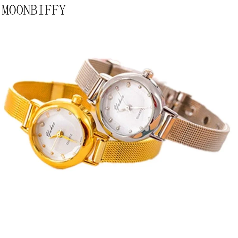 

Women's Watches Top Brands Luxury Small Delicate Small Dial Metal Bracelet Quartz Watch Stainless Steel Silver Mesh Strap Reloj