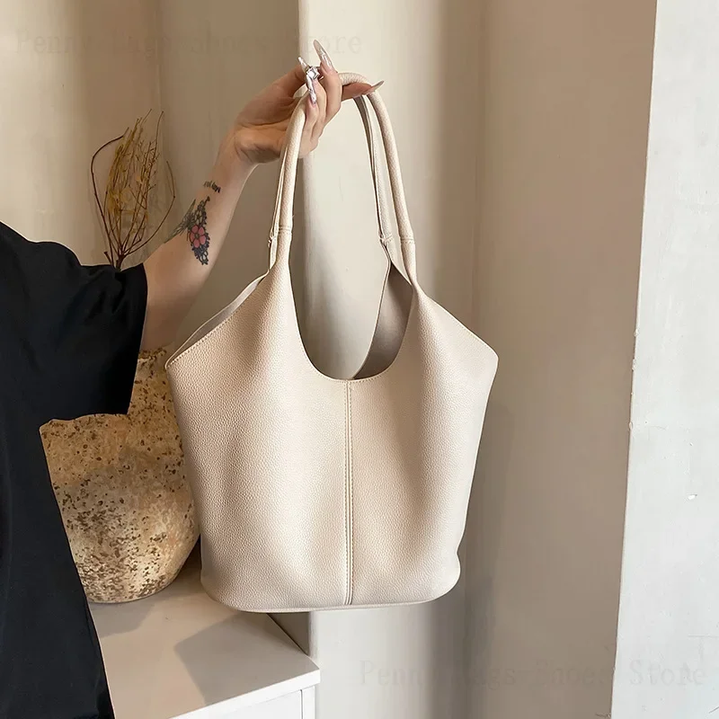 Сумки для женщин новинка 2023 года осенне-зимняя сумка-тоут подмышками однотонная